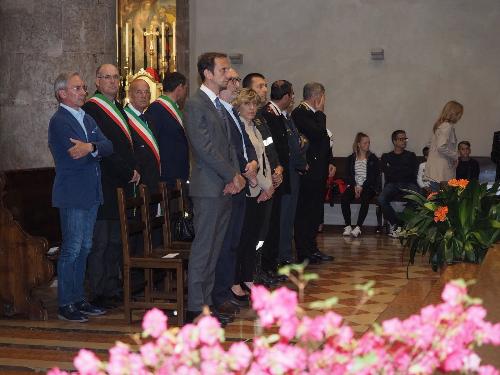 Massimiliano Fedriga (Presidente Regione Friuli Venezia Giulia) in Duomo in occasione della commemorazione del terremoto del 1976 - Gemona del Friuli 06/05/2018